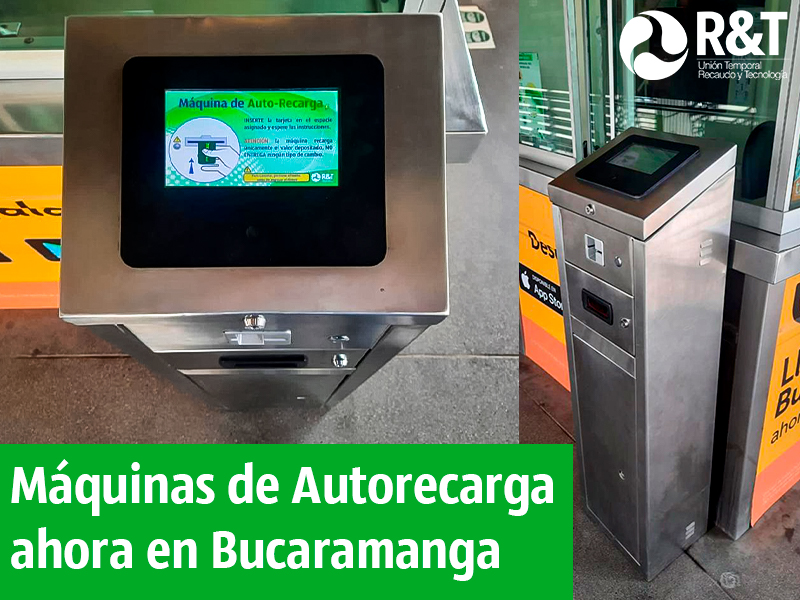 maquina de autorecarga bucaramanga